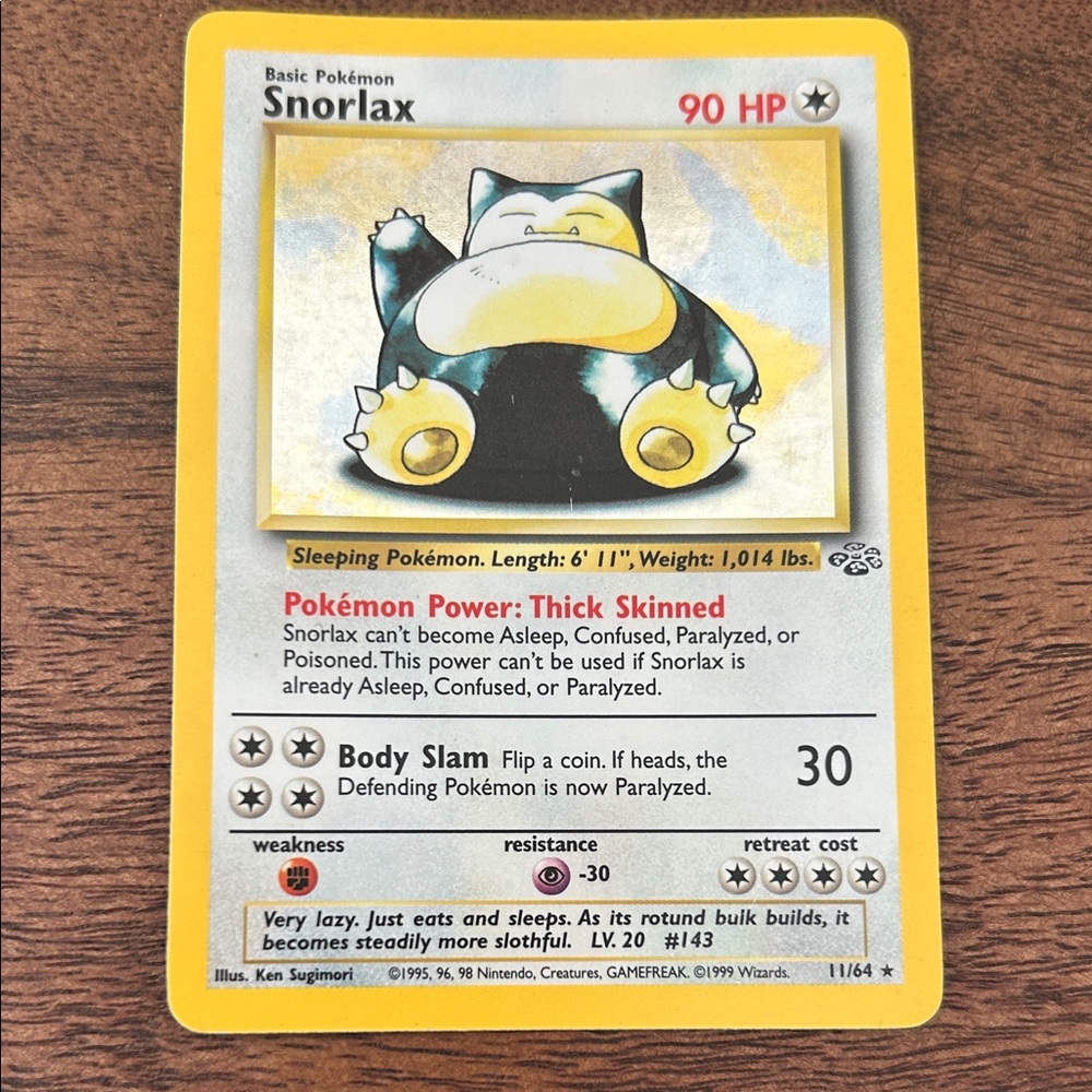 Snorlax #11 Pokemon Jungle